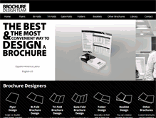 Tablet Screenshot of brochuredesignteam.com